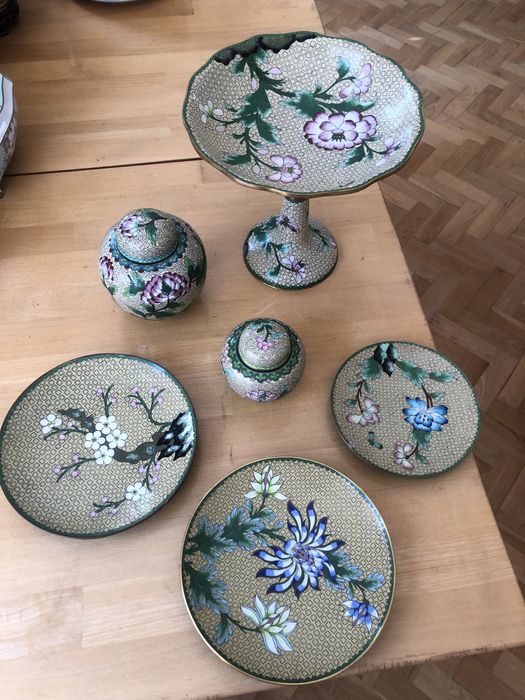 Сервиз Клуазоне, старый Китай.