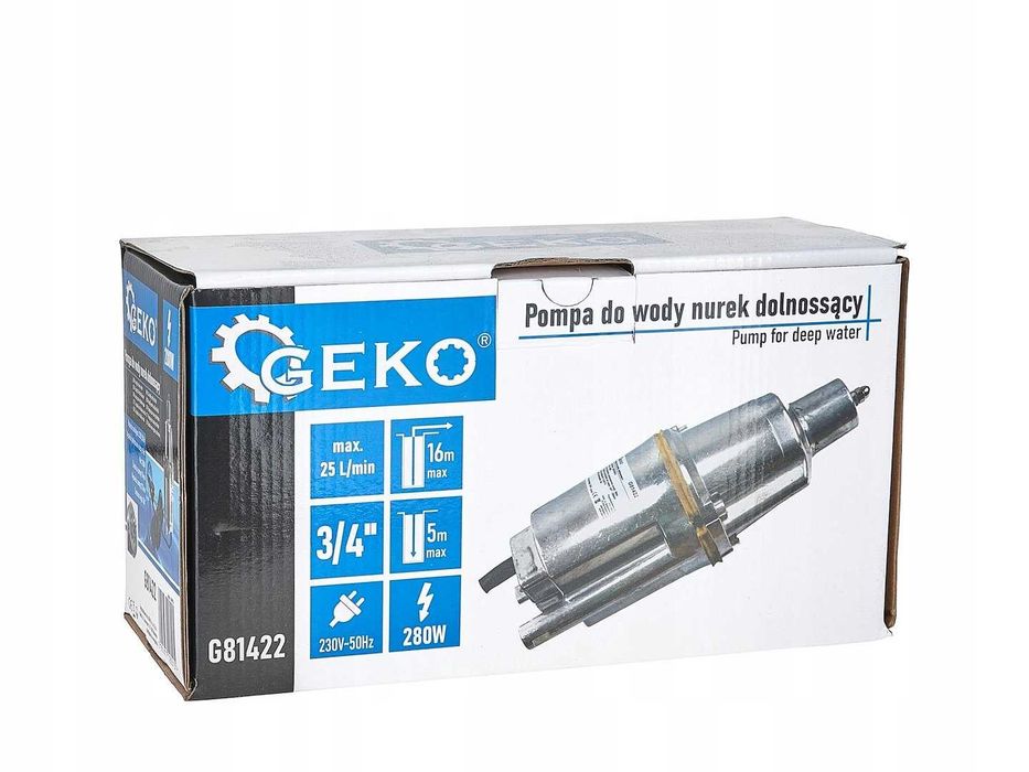 Pompa membranowa dolnossąca do wody studni głębinowa 900l/h 280W