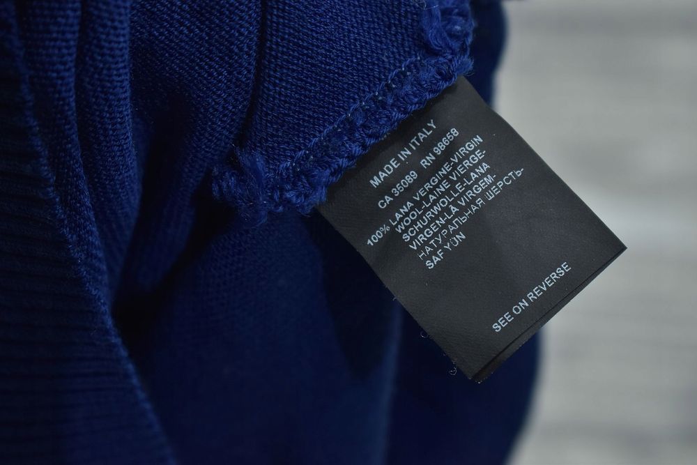 Paul Shark Wełniany Sweter Męski Vneck Cooltouch M