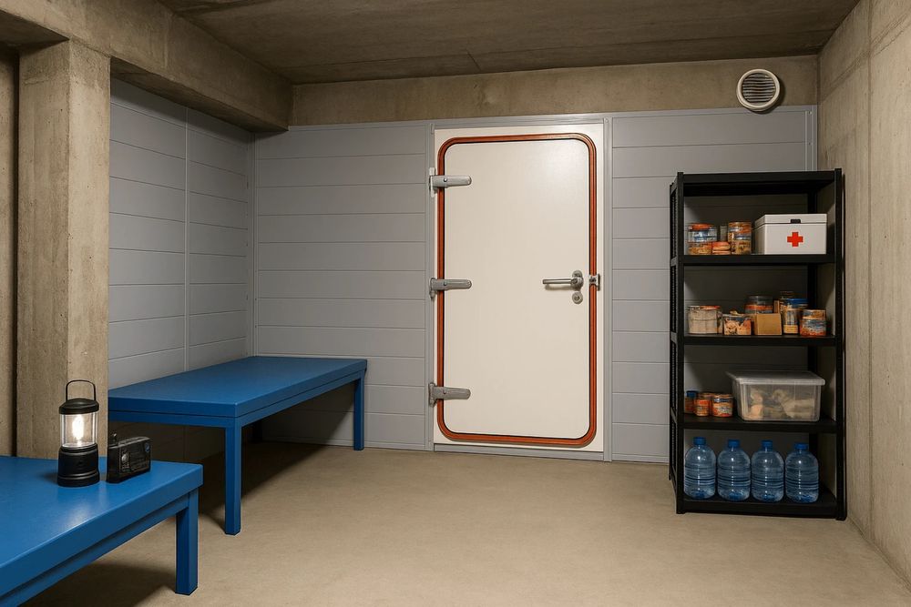 Сховище 50 метрів , туалет , склад 35 метрів , парковка