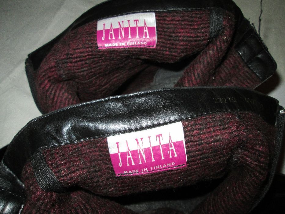 Продам сапоги женские кожаные Janita Finland