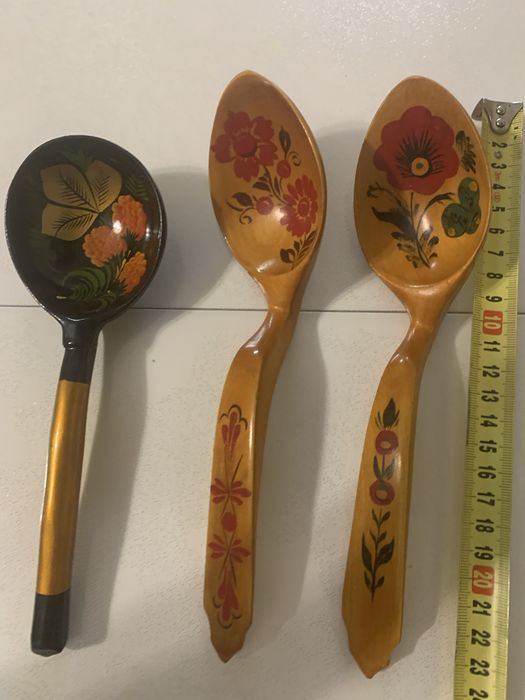 Ложка деревʼяна з малюнком