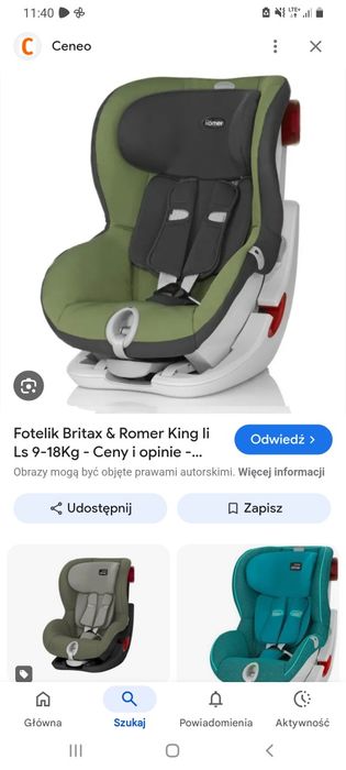Solidny fotelik samochodowy Britax&Romer od 9 miesięcy do 4 lat