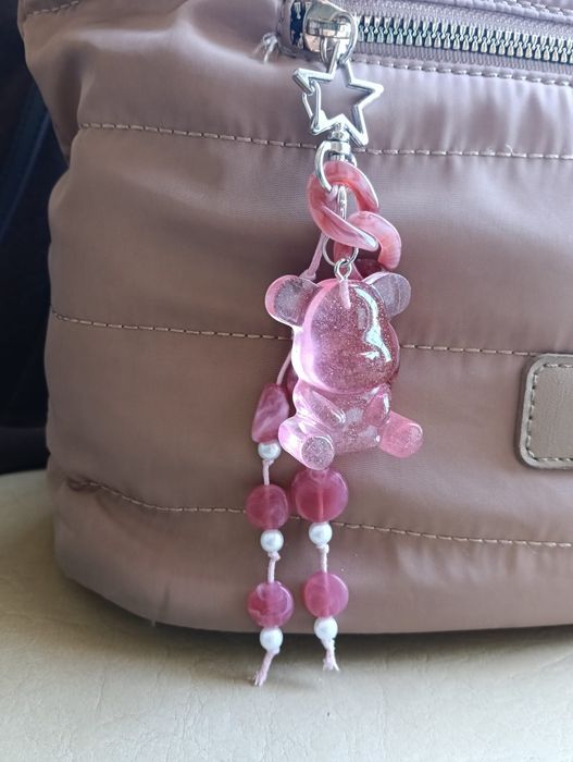 Bag charm artesanal urso