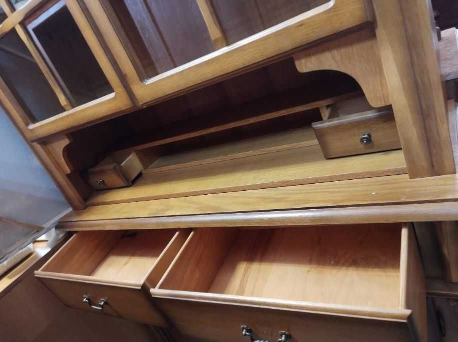 Kredens drewniany dębowy jasny dąb solidny holenderski FV DOWÓZ