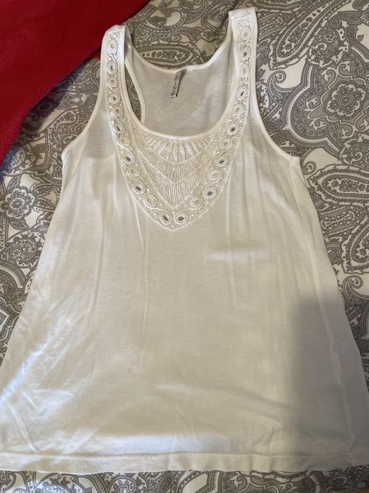 Top Branco - Stradivarius