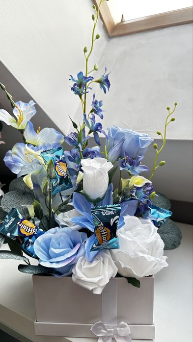 Flowerbox niebieski cukierkowy