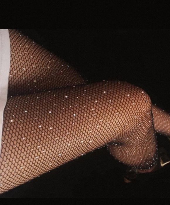 Rajstopy z kryształkami perłowe kolorowe