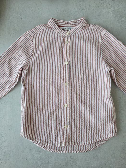 Koszula długi rękaw H&M na stójce 104 stójka