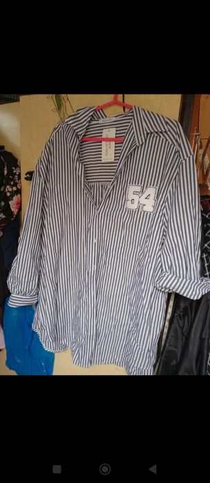 Koszula w paski oversize - nowa