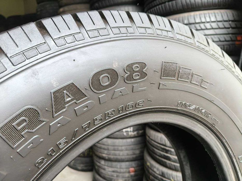 Hankook Radial RA08 215/75r16c 2шт, 6,6мм, ЛЕТО. Привезены из Германии