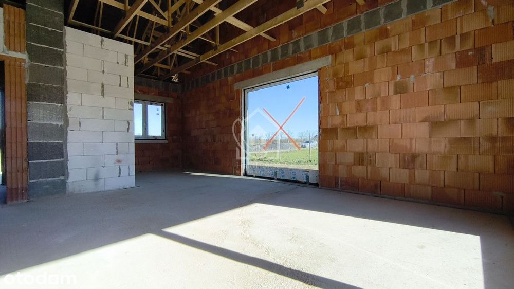 Dom parterowy |W trakcie budowy | Bliźniak 105 m2