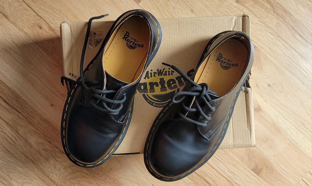 Buty Dr. Martens,  skórzane, chłopak, dziecko