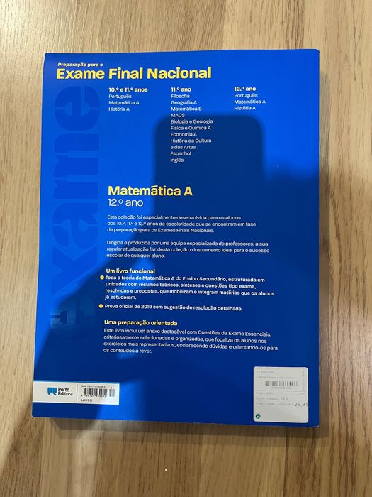 Livro de preparação para o exame matemática A 11 ano