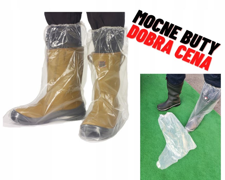 Buty Jednorazowe Długie Z Gumką Worki Na Obuwie
