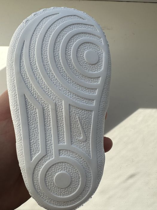 Кросівки дитячі Nike Force 1 Crib білі (оригінал), 0–6 міс, нові