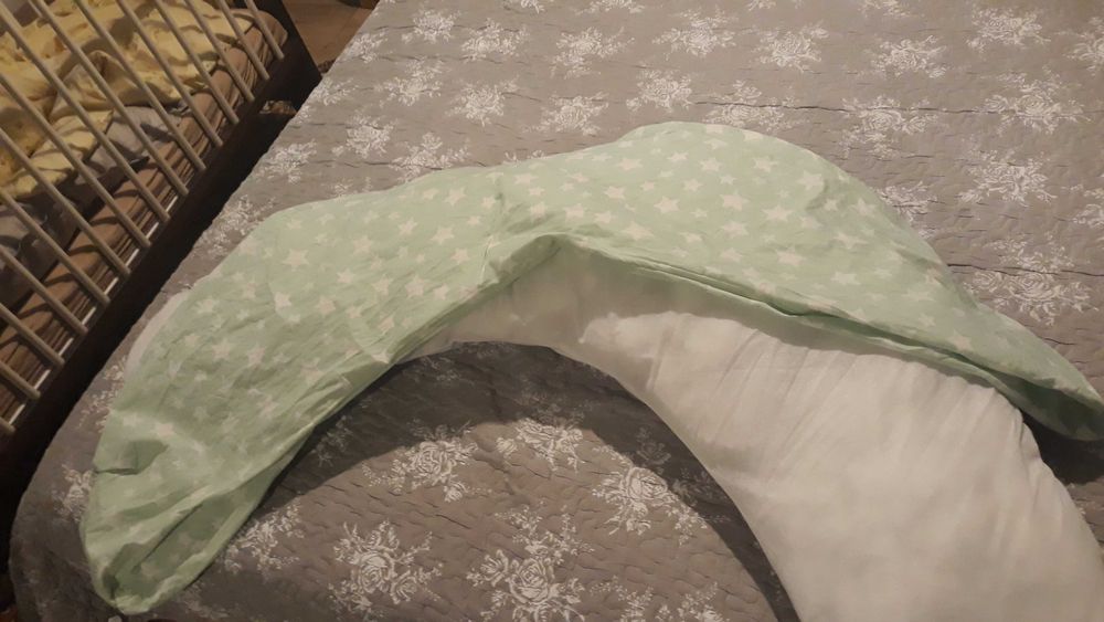 Poduszka rogal ciążowa i do karmienia duża