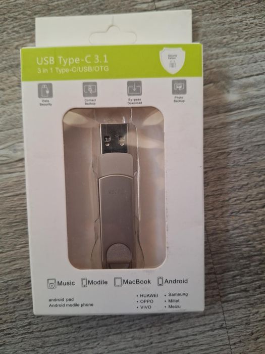 Nowy zewnętrzny dysk OTG USB Type-C 3.1