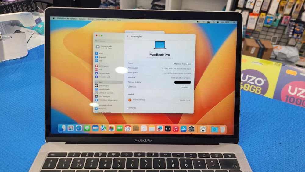 MacBook Pro 13" 2017 | Intel Core i5 2.3GHz | 16GB RAM | 128GB SSD