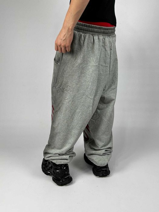 Штани Mowalola спортивки sweatpants grey сірі штаны серые M L