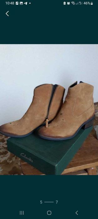 Напівчобітки шкіряні, нові. Кол-ція Forever, весна взуття Clarks ориг