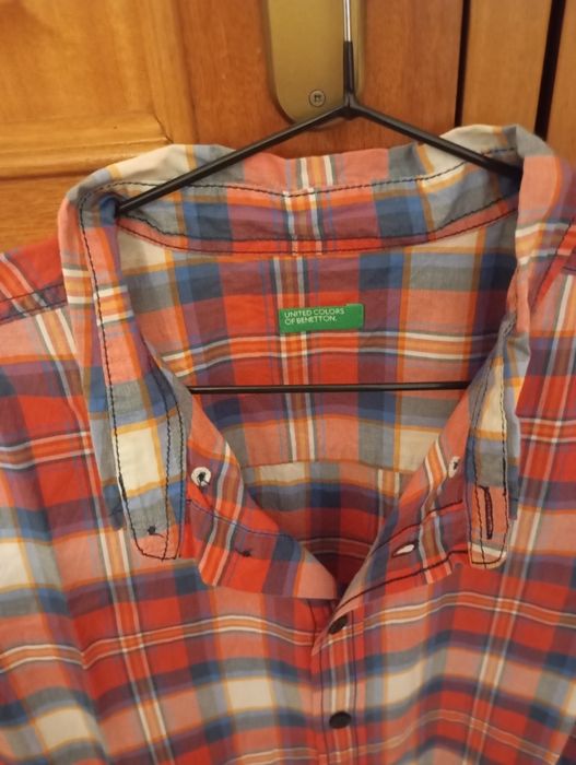 Camisa xadrez Benetton