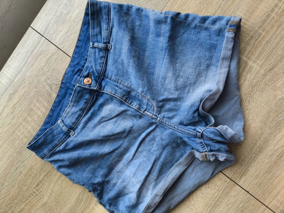 szorty krótkie spodenki jeansowe dżinsowe h&M 40 / 42 / 44 wysoki stan