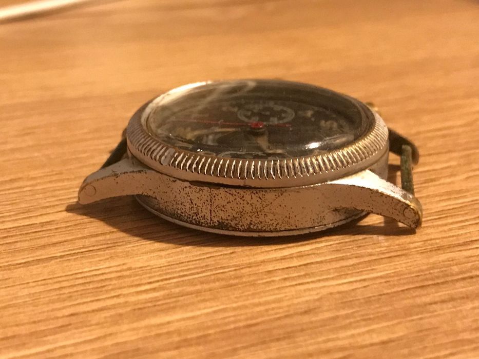 Original Offiziers-Fliegerchronograph Urofa 59 pilot 1MCZZ ,1МЧЗ Glashutte  B-Uhr / Flieger  1948, Glashütte 1MCZZ, Tutima