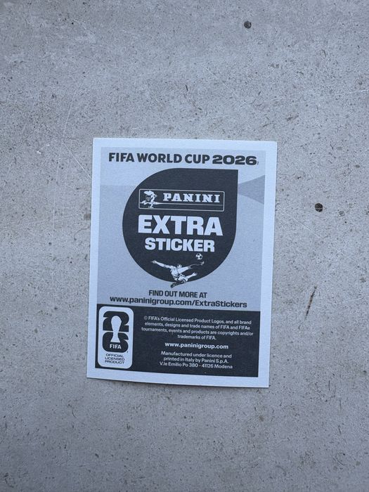 Kylian Mbappé Bronze Extra Sticker Panini 2026