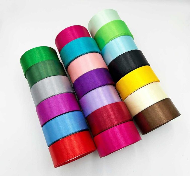 Атласна стрічка / 4 см x 23 м / Лента атласная