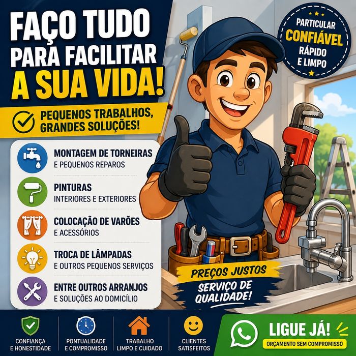 Serviços de Bricolage e Pequenos Reparos – Particular