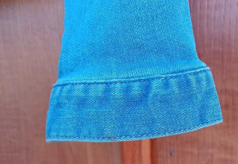 H&M, kurtka jeans ocieplana, Stan idealny, rozmiar 146
