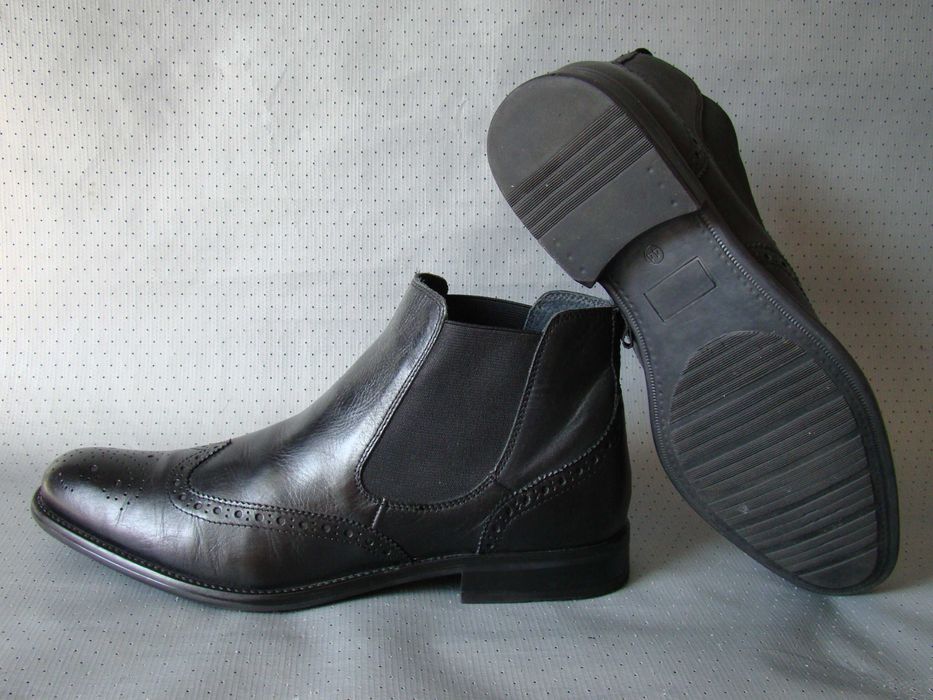 Кожаные ботинки - челси MANGUUN 43 - 44р. Оригинал ! броги