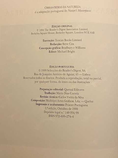 Selecções – Obras-Primas da Natureza