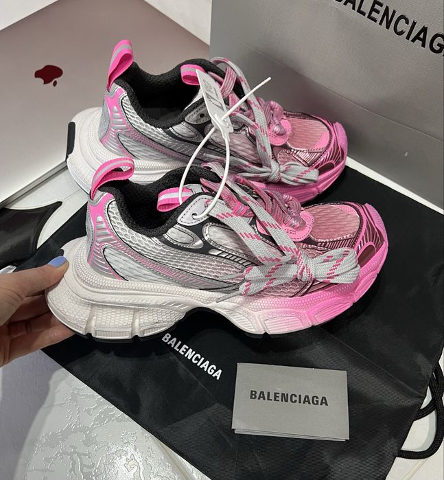 Кроссовки Balenciaga 3XL Grey/Pink Баленсиага Люкс
