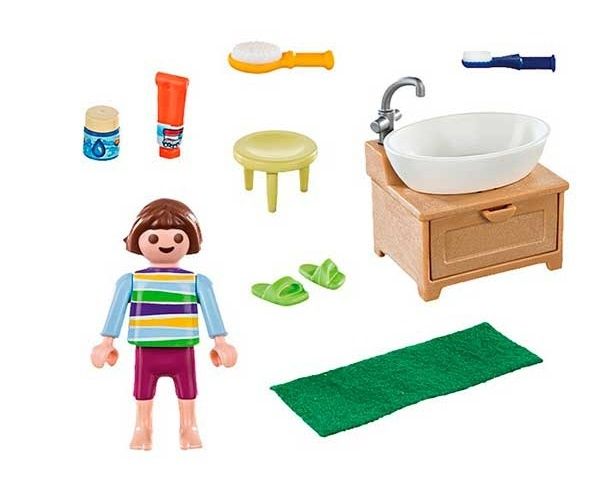Girl with Playmobil Washbasin – NEW64297800832129121