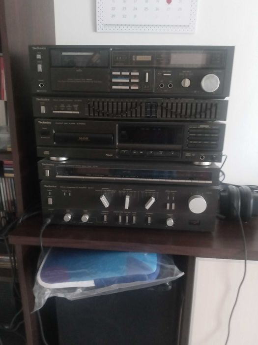 Wieza technics z lat 80 gramofon gratis