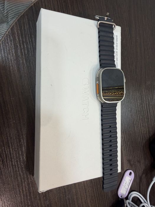Apple Watch Ultra 49 mm Natural Titanium Blue Ocean Band
