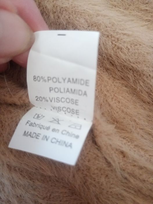 Sweterek  kolor capucino roz S/M