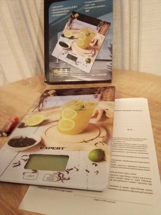 Весы Электронные Кухонные Новые! В упаковке и с инструкцией до 10 кг