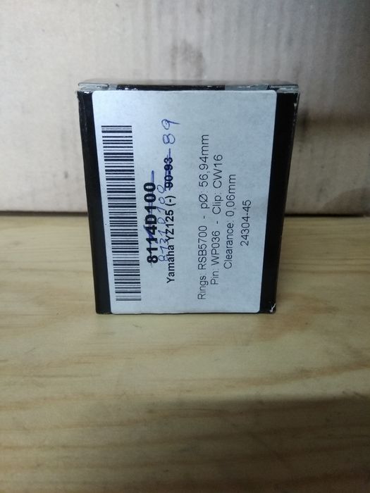 Piston Wossner 56,94mm Yamaha YZ125 de 1989