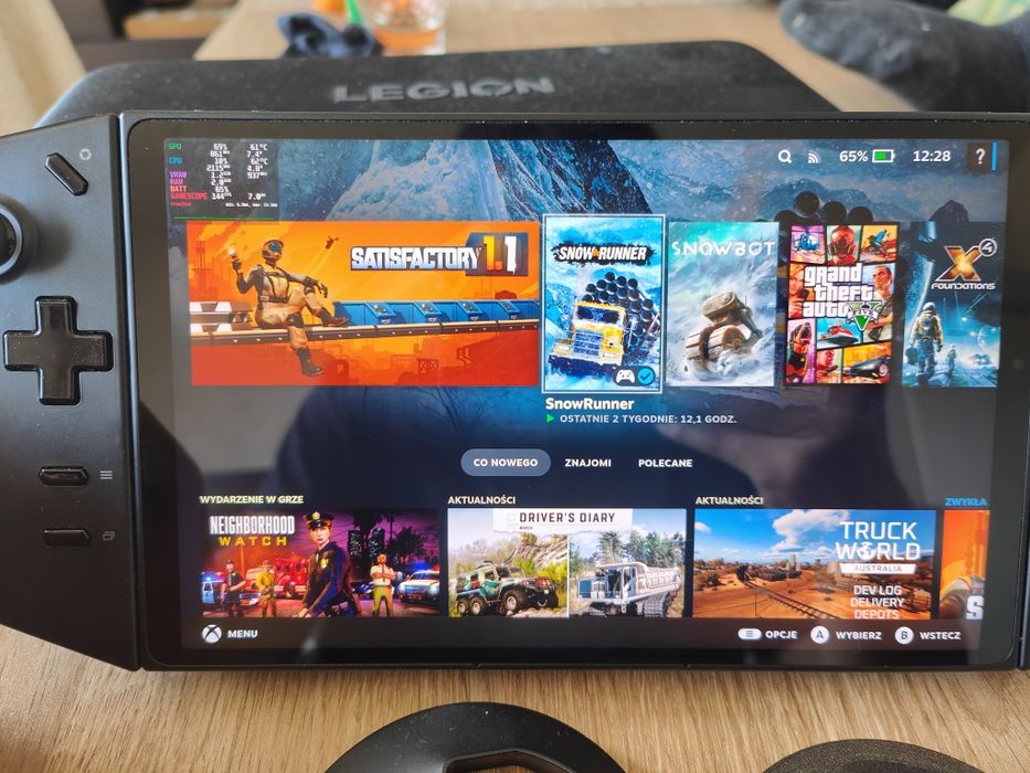 Handfield Lenovo Legion Go Z1 Extreme 8.8