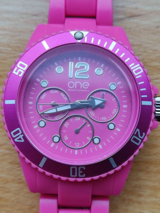 Relógio One Watch Company Colours Rosa