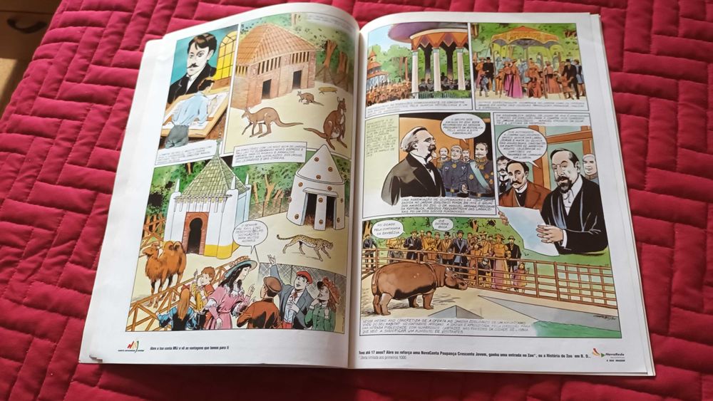 Livro em banda desenhada - História do Jardim zoológico de Lisboa