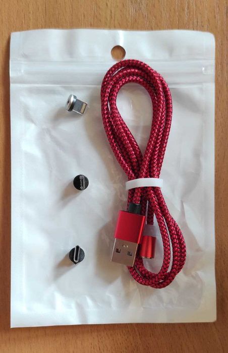 Kabel magnetyczny 3w1 TYP-C USB-C, micro USB, do IPHONE