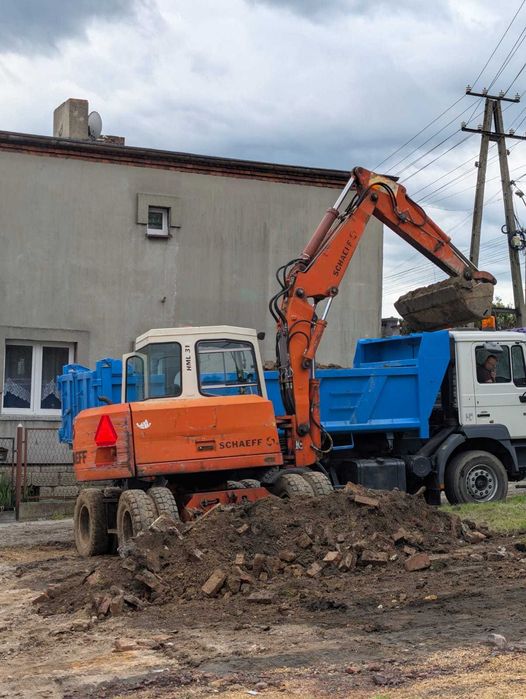 Uslugi koparką kołowa