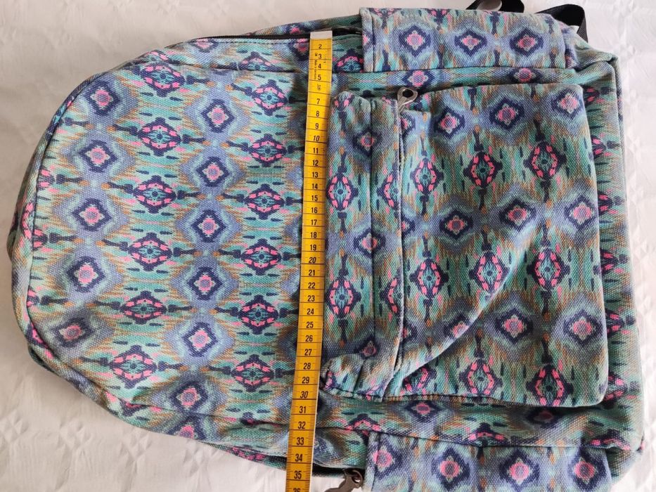 Mochila tecido estampado etnico