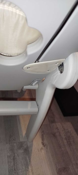 Fotelik krzesełko do karmienia szary 2w1 krzesełko ze stoliczkiem