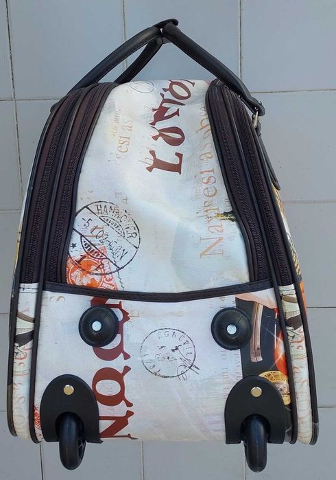 Mala/Trolley de Viagem com Rodas e com 3 Divisões