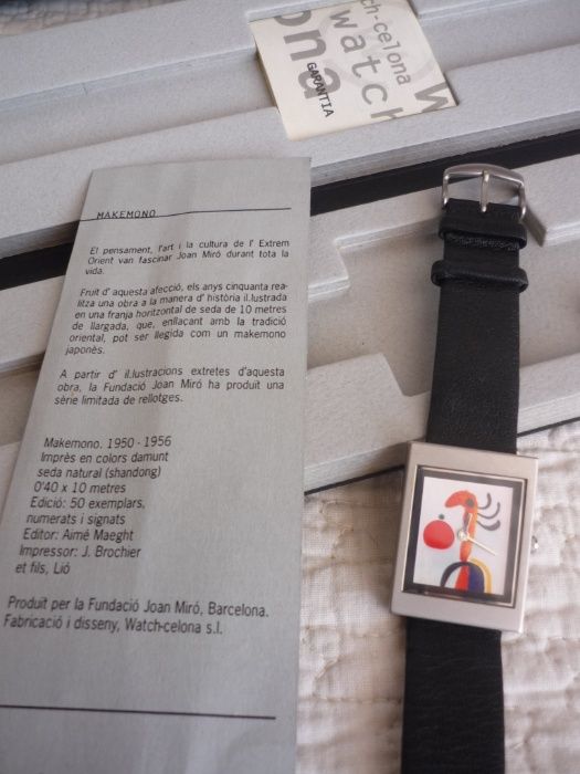 Relógio de pulso Watch Celona Homenagem / Homage to Miró / Makemono
